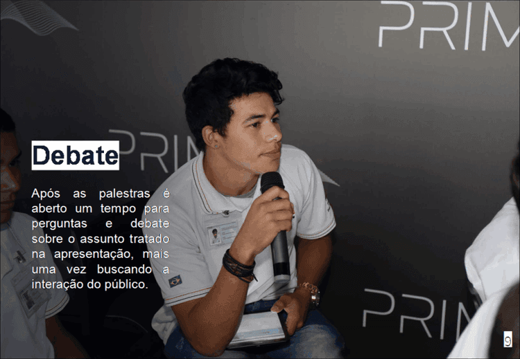 Imagens da apresentação